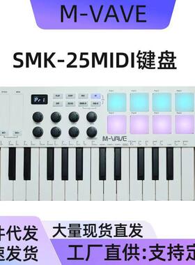 MIDI键盘 MIDI控制器 便携 编曲键盘 RGB打击垫键盘 工厂练手