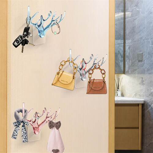 Antler wall hooks, Nordic style wall decor, small creative a