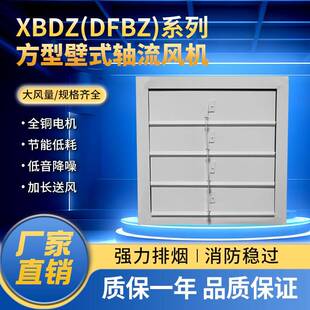 壁式 DFBZ边墙轴流方形工业排风扇220V抽风机防爆认证 风机XBDZ