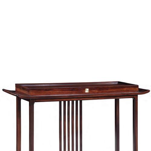 乌金木新式客玄关台门玄关供桌厅现代W920#轻中奢案厅桌端景台玄