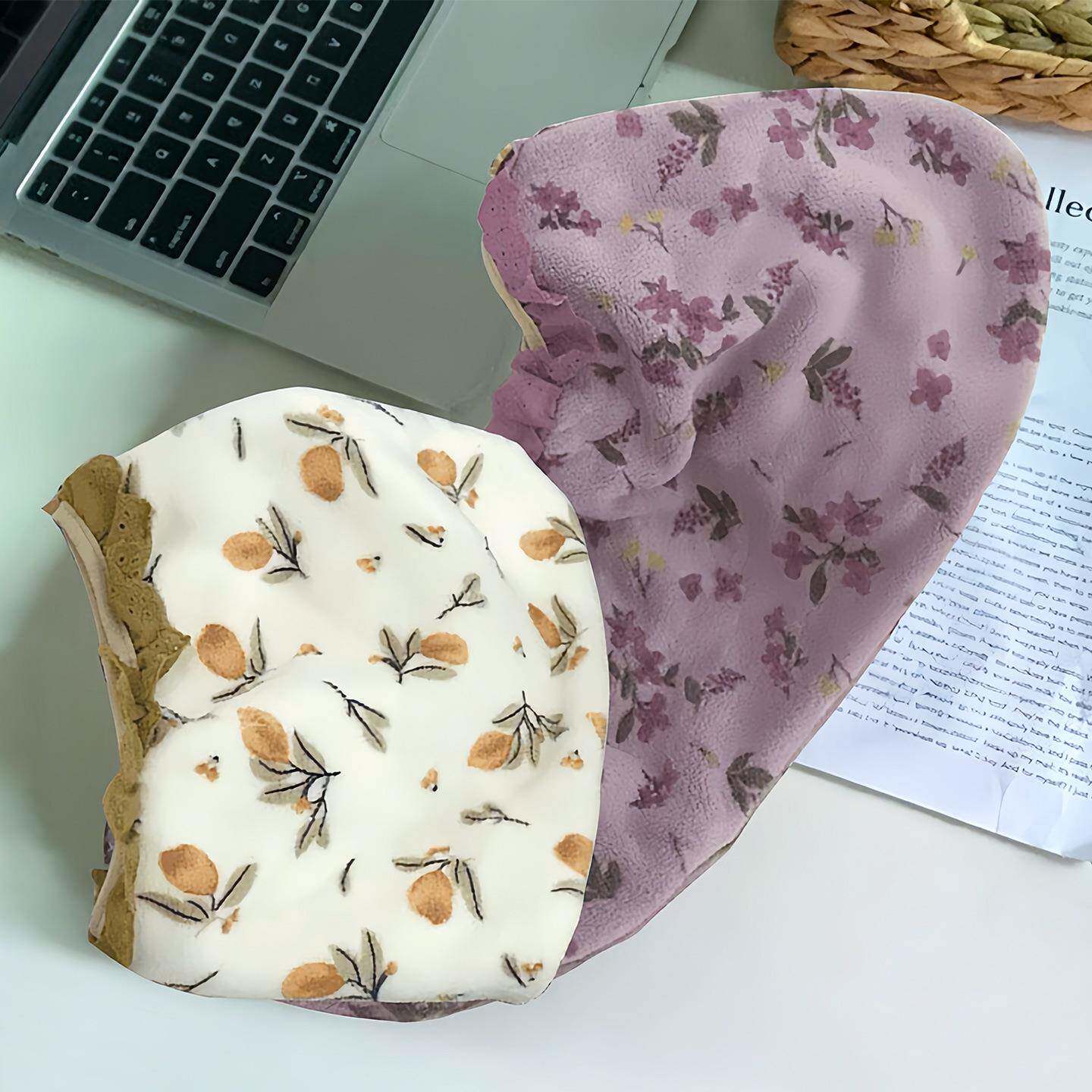 ins蕾丝边小碎花干发帽女加厚吸水速干包头巾家用洗澡浴帽干发巾