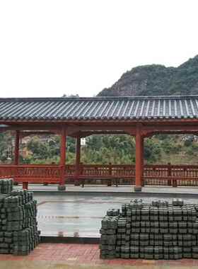 户外长廊凉亭古建防腐木长廊公园休闲文化走廊仿古定制木质连廊