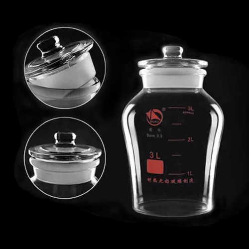 蜀牛3.3果酒圆瓶3000ml 5000ml 10000ml玻璃泡酒瓶 耐热无铅玻璃