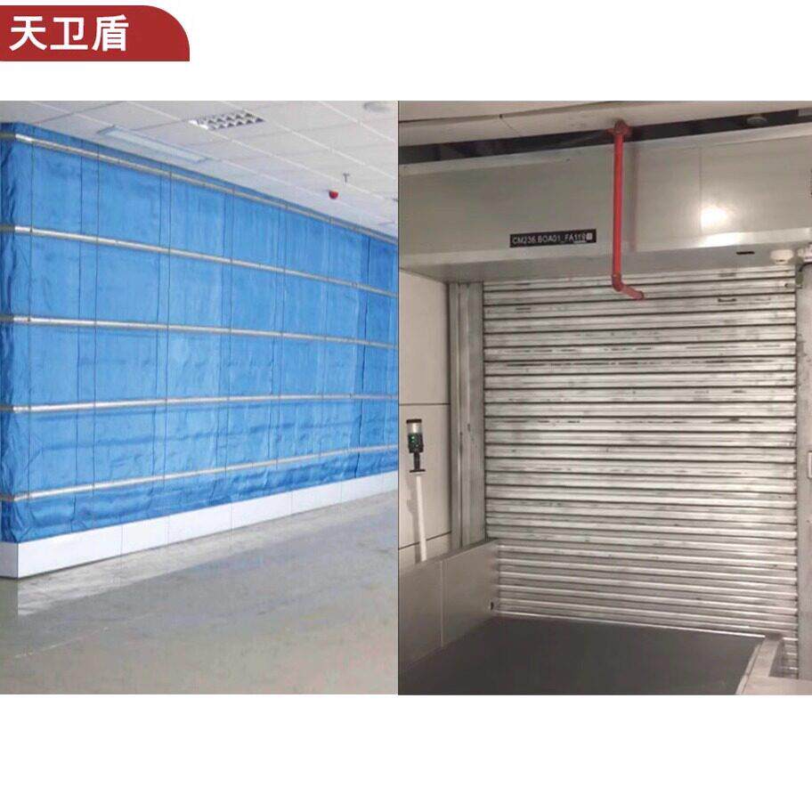 特级防火卷帘门工厂成都安装钢制质汽雾双轨双帘无机布防火卷帘门