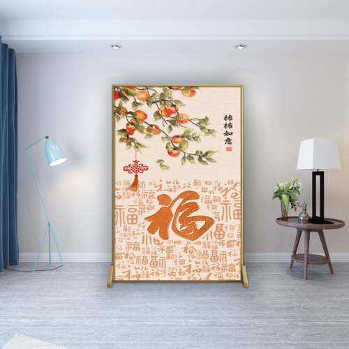 铝合金屏风现代简约隔断家用入户门客厅卧室遮挡移动玄关装饰座屏