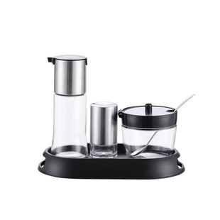 宝俪诗醋壶辣椒罐套装商用餐厅用餐饮调味罐饭店轻奢酱油瓶调料瓶