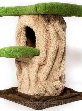 新款Camily2018新款爬豪华别墅树屋屋树洞猫毛架绒猫猫窝猫城堡猫