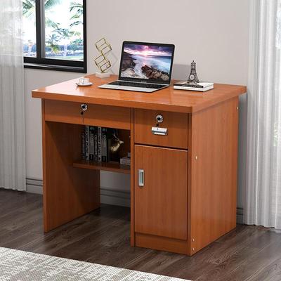 家用小户型公台桌式单08BGZ人8办0cm1米书桌学生写字带抽屉锁台电