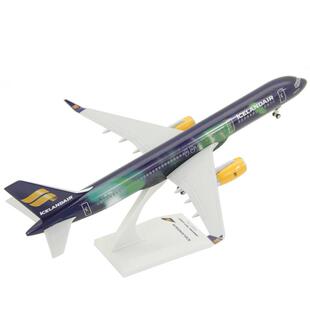 200冰岛航空摆件极光涂装 彩绘客机带轮 飞机模型波音B757 瑞庆拼装