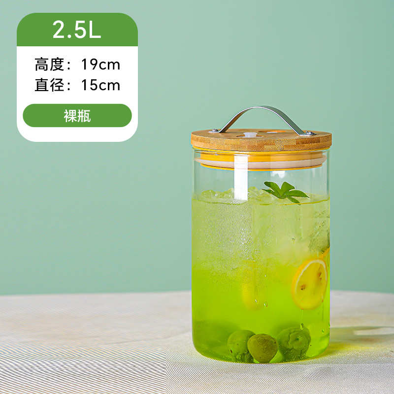 耐高温玻璃青梅泡酒瓶带龙头泡酒坛葡萄酿酒瓶可乐饮料密封罐之满