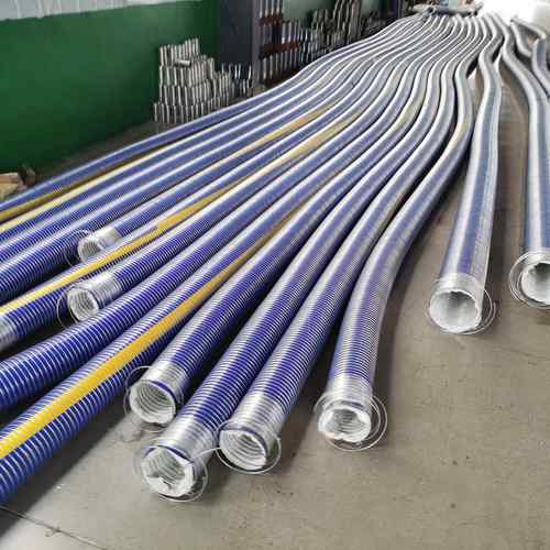 复合软管抗酸碱腐蚀双层钢丝防爆防静电码头用复合软管输油管