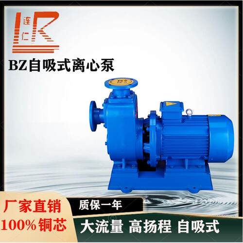上海连仁BZ卧式离心泵清水泵管道增压泵管道化工泵