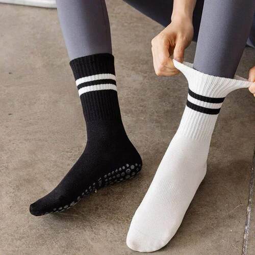 Yoga Socks Cotton Mid-tube Bottom Professional Non-slip Sili