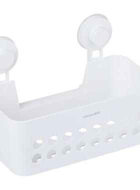 OJ8F塑料收纳篮置物架吸壁挂篮浴室洗手间置物筐吸盘免打孔收纳