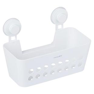 OJ8F塑料收纳篮置物架吸壁挂篮浴室洗手间置物筐吸盘免打孔收纳
