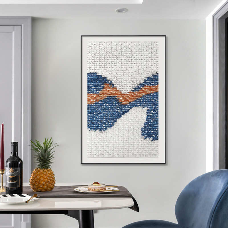 简约现代轻奢玄关装饰画极简壁画客厅亚克力实物走廊高档立体挂画