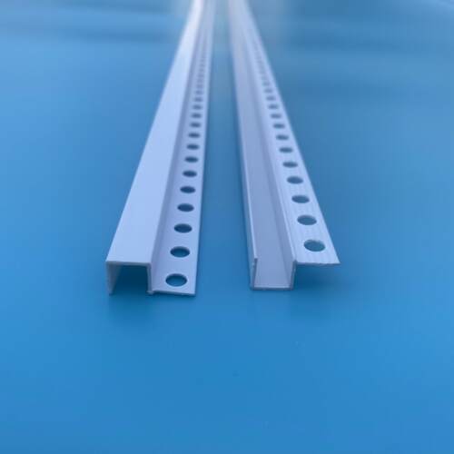 单侧几字条PVC塑料U型凹槽分隔封边条石膏板天花工艺槽阴影缝收口