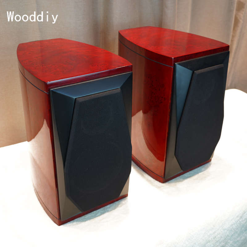 Wooddiy桦木6.5寸8寸腰鼓钢琴漆实木皮二分频HiFi音响