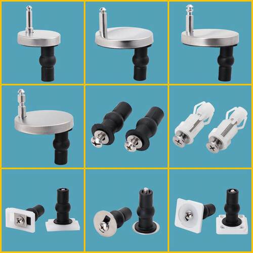 马桶盖固定螺丝上装蓬胀螺丝盖板快拆卡扣连接件坐便器通用配件