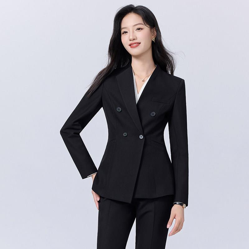 高级感西装套装女士正装商务职业装酒店经理工作服小西服外套秋冬