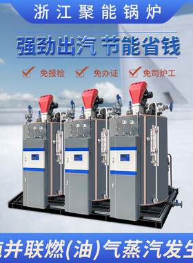 聚能吨 天然气柴油液化气 蒸汽发生器 浆纱纺织印染定型专用锅炉