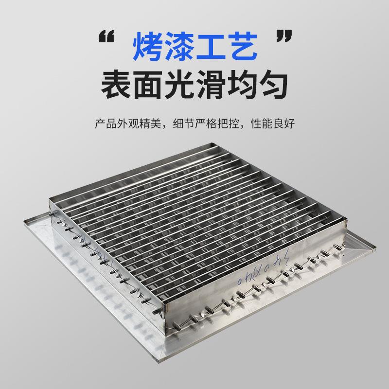 新款直销304不锈钢防雨双层可调节中央空调回风口外墙百叶窗可出