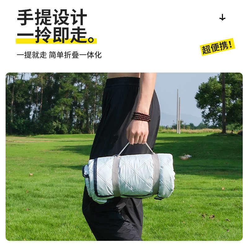 户外野餐垫防潮加厚 露营草坪地垫 帐篷野炊防潮垫 便携帆布垫子