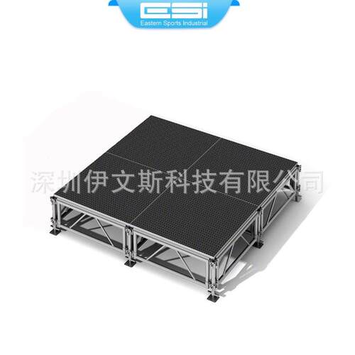 深圳厂家直销演唱会铝合金舞台灯光合唱团拼装舞台黑色防滑18厚度