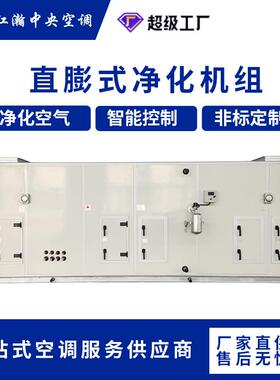 直膨式净化空调机组冷暖两用风冷直膨机恒温恒湿空调直膨新风机