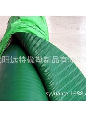 工业防滑橡胶地垫，10mm红色绿色黑色宽细条纹橡胶板，防滑胶皮垫