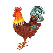 雕像庭院公鸡创意设计草坪庭院奇怪花园装 饰品户外鸡金属 饰装