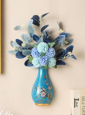 欧式壁挂壁饰装饰花瓶客厅创意墙面花艺陶瓷小花插壁饰工艺礼品摆
