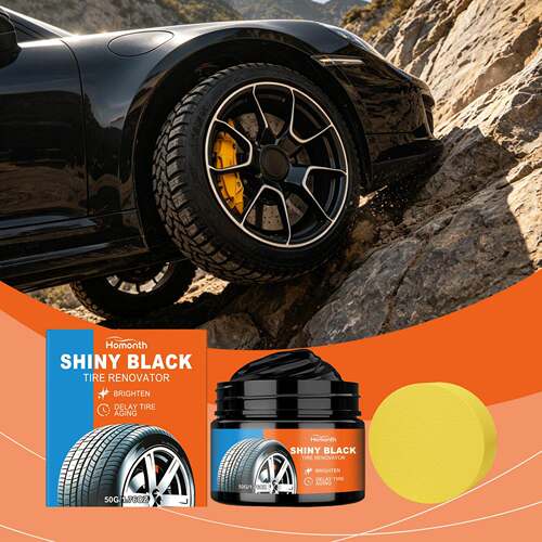 HOMONTH Tire Shine Gel - Cleans and Restores Wheels, Removes