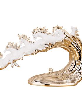 欧式马摆件家居装饰客厅电视柜酒柜玄关摆设商务礼品工艺品