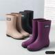 中小腿雨靴 新型水鞋 时尚 防水优雅外装 雨靴 采购产品耐磨女式