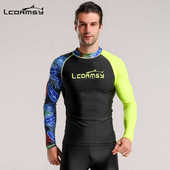 干 服衣服速冲浪浮厂家直销印花男沙滩潜新款 数码 水母潜水服长袖