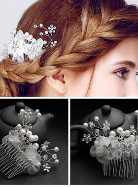 Rhinestone Pearl Hair Accessories Hairband Hairpins Crystal