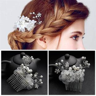 Pearl Hairpins Hair Hairband Crystal Accessories Rhinestone