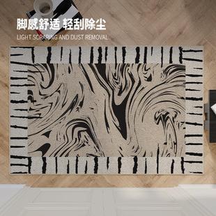 中古风入户门地垫高端定制家用客厅地毯轻奢高级感门口进门垫 法式