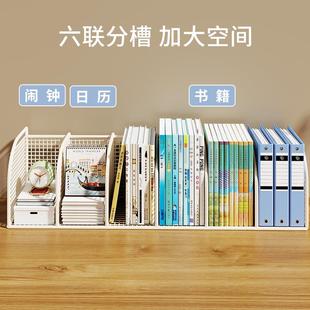 书架桌面置物架书桌文件收纳架办公桌上小架子学生家用分层架书柜