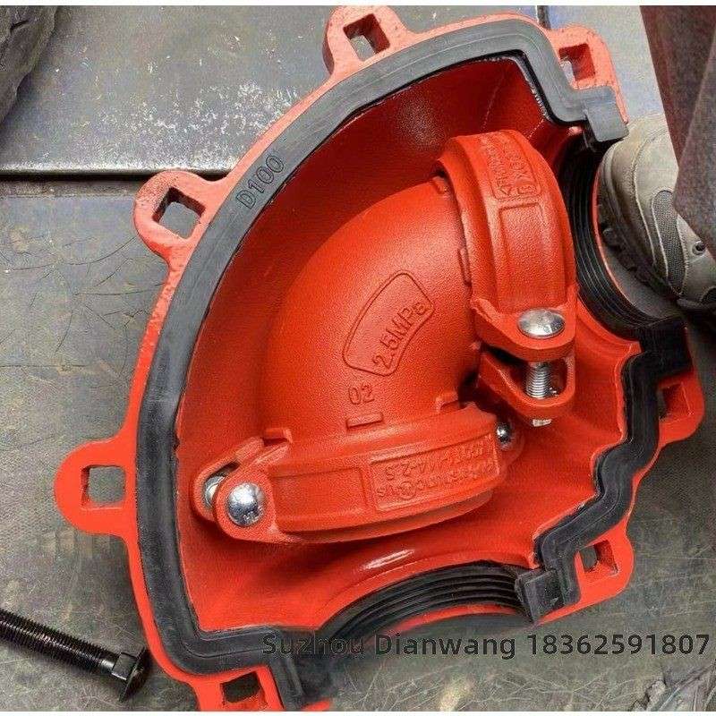 消防管沟槽弯头114钢卡卡箍漏水镀锌管165快速抢修器哈夫节堵漏
