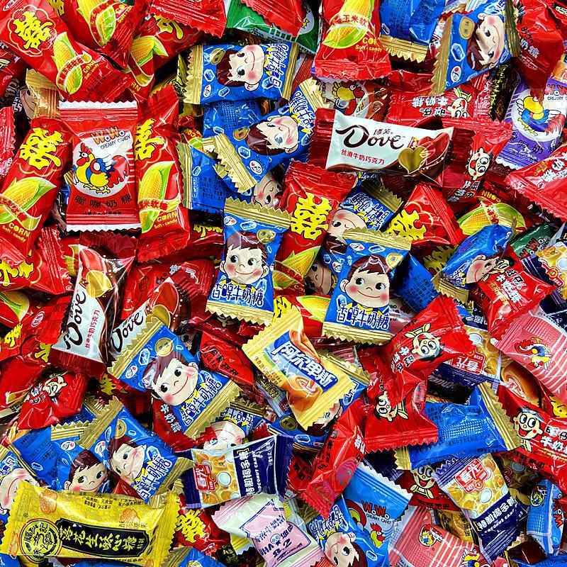 结婚专用喜糖婚糖混合散装糖果婚礼订婚什锦满月搭配混合水果散糖