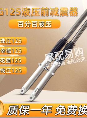 适用摩托车CG王本田钱珠江峰幸福花猫CG125前减震器液压前叉避震