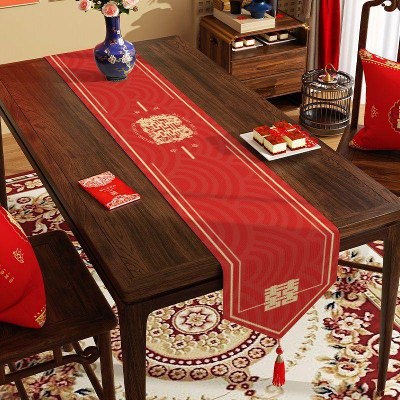 鞋柜台面垫子结婚喜庆电视柜桌布玄关桌面保护垫防水垫餐边柜子垫,居家布艺,桌旗,淘宝优惠券,粉丝福利购,淘宝优惠卷