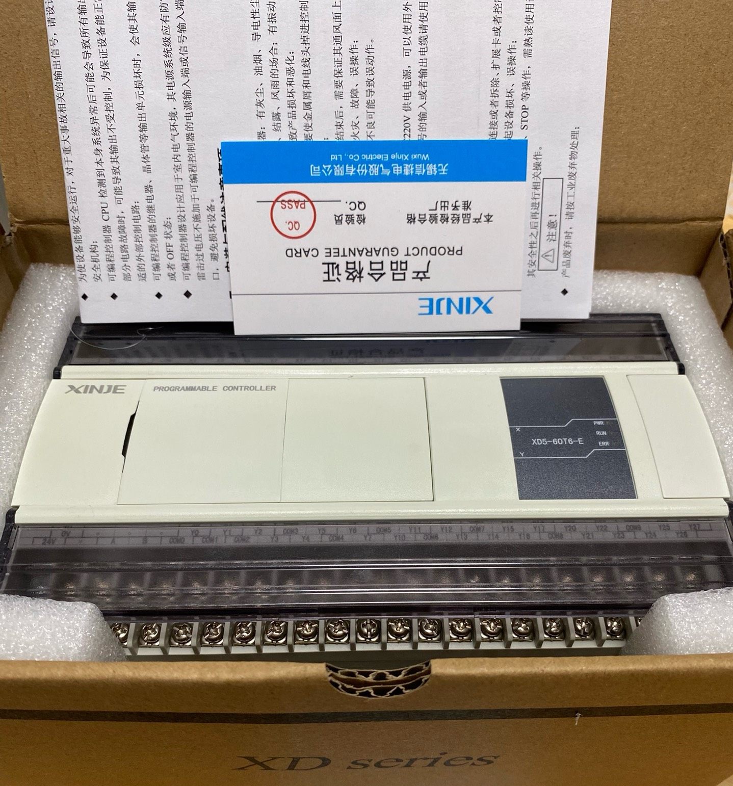 信捷Plc，XD5-60T6-E，99新，功能包好，包装都在