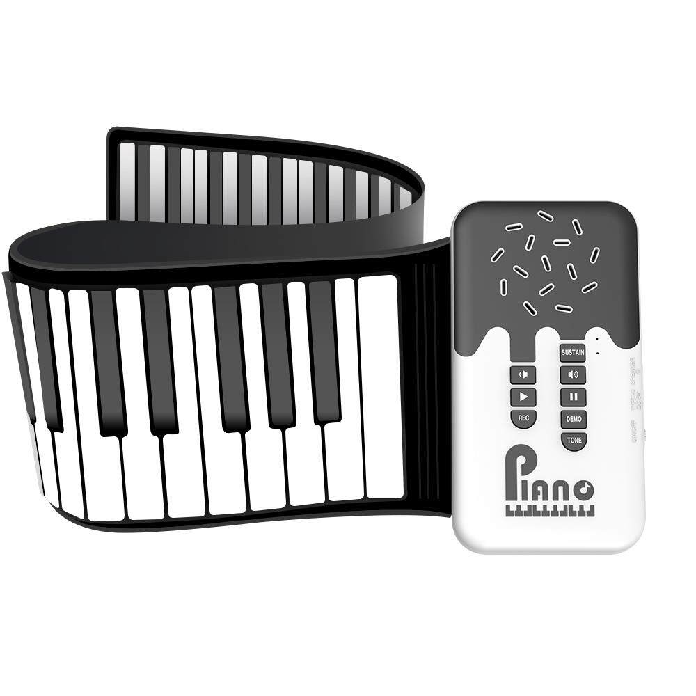 正品红4键手卷9钢琴门加厚桌面电子琴可携式折叠儿童初学入家用软