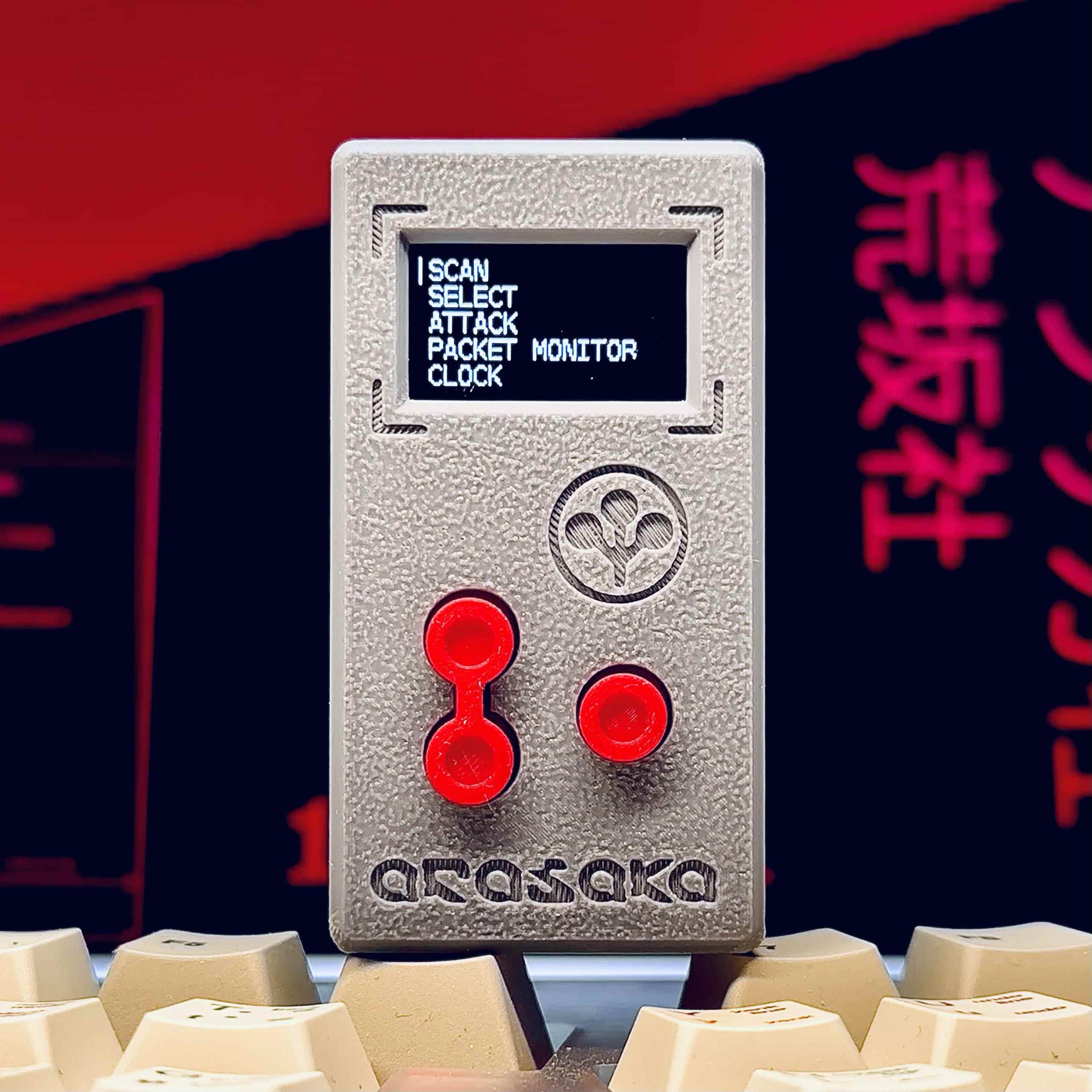 ESP8266WiFi 2.4G全频率 模块无线开发板mini 赛博朋克荒坂科技版