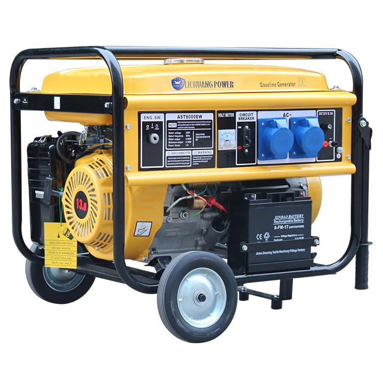 5kw6KW7KW8KW汽油发电机油电两用小型发电机组单相220v