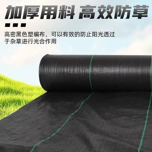 防草农用除草草布布果园耐用抗老LPZ化遮草地布黑地膜透地气渗防