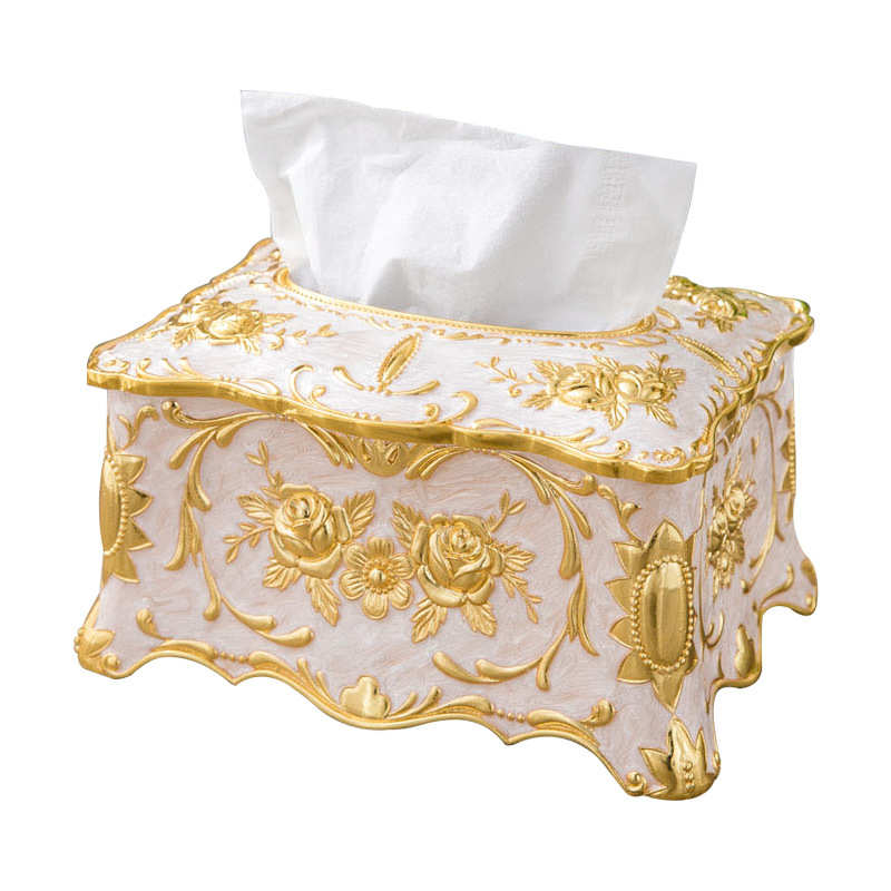 金属欧式创意城堡纸巾盒轻奢客厅餐厅抽取式纸巾筒厕所防水抽纸盒